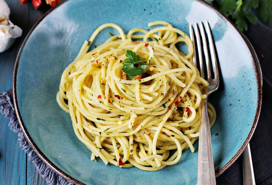 Spaghetti aglio, olio e peperoncino