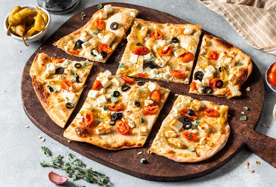 Griechischer Flammkuchen