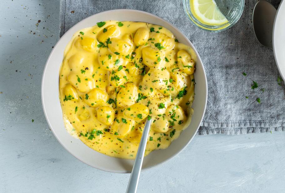 One-Pot-Gnocchi mit Käsesoße