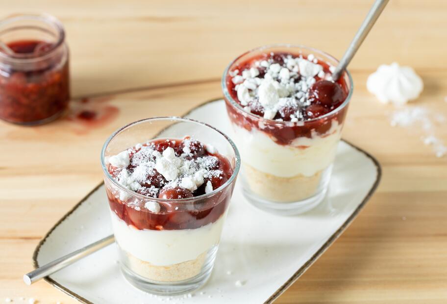 Kirschwolken im Glas