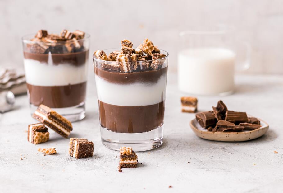 „Knoppers"-Schichtdessert