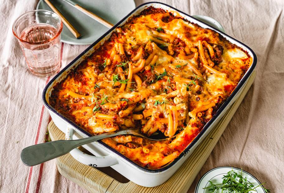 Ofen-Makkaroni alla Mamma - ohne Vorkochen