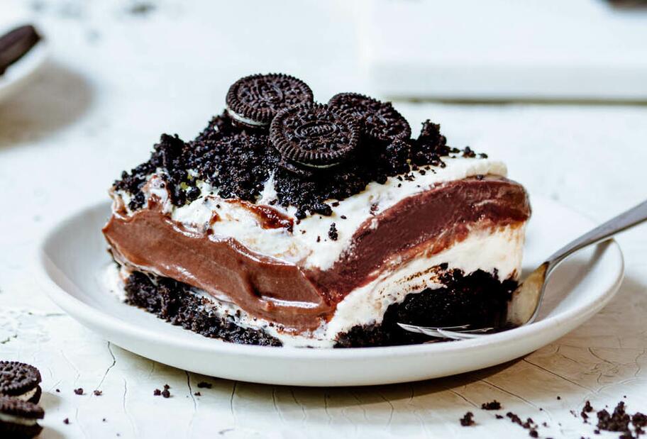 Schoko Lasagne mit „Oreo“-Cookies