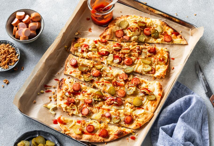 Amerikanischer Flammkuchen