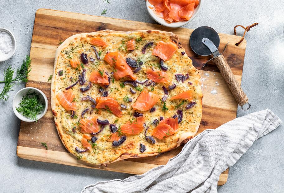 Skandinavischer Flammkuchen