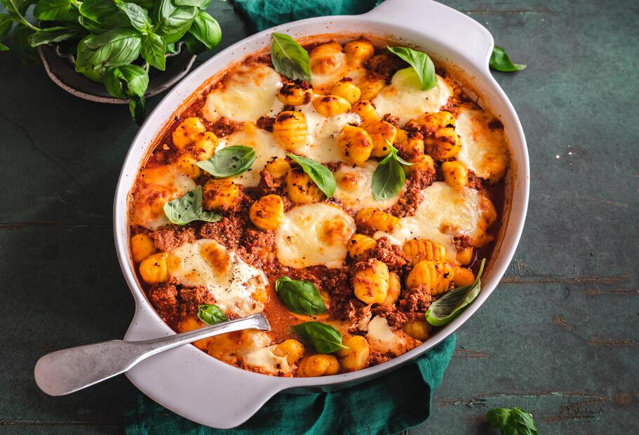 Schnelle Gnocchi Bolognese