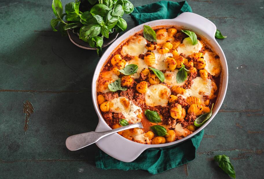 Schnelle Gnocchi Bolognese