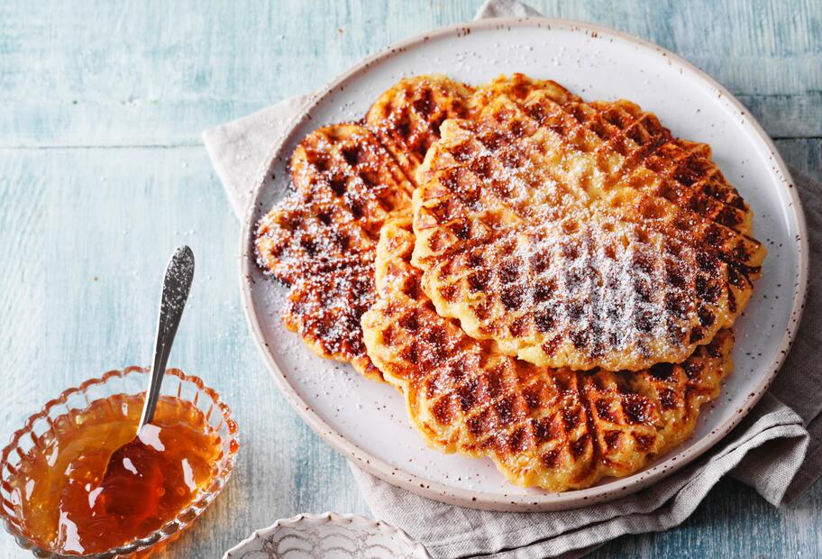 Skyr-Hafer-Waffeln