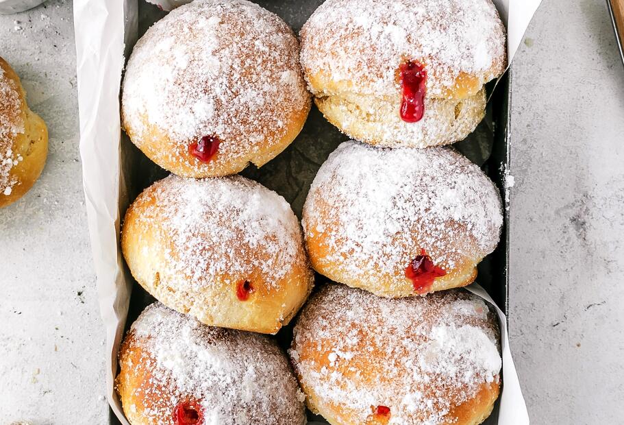 Kleine Berliner ohne Frittieren
