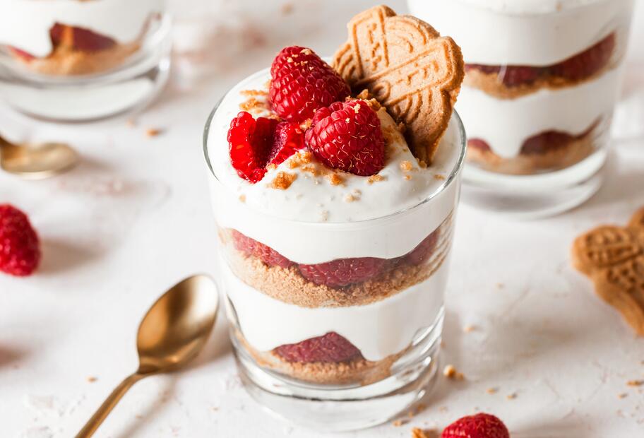 Himbeer-Spekulatius-Dessert