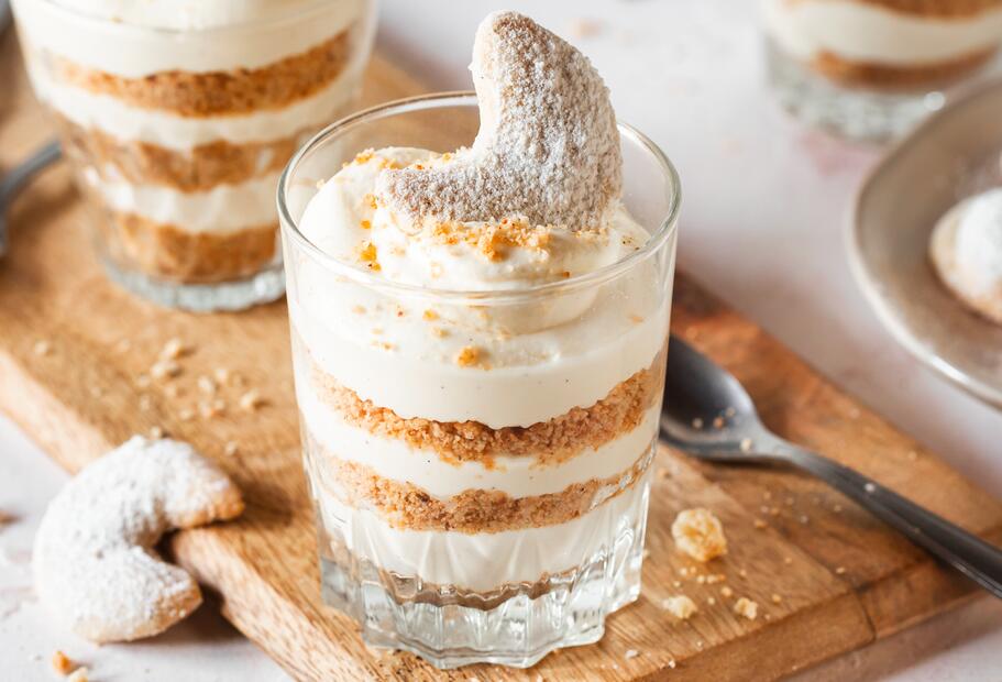 Vanillekipferl-Dessert