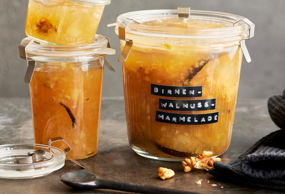 Birnen-Walnuss-Konfitüre