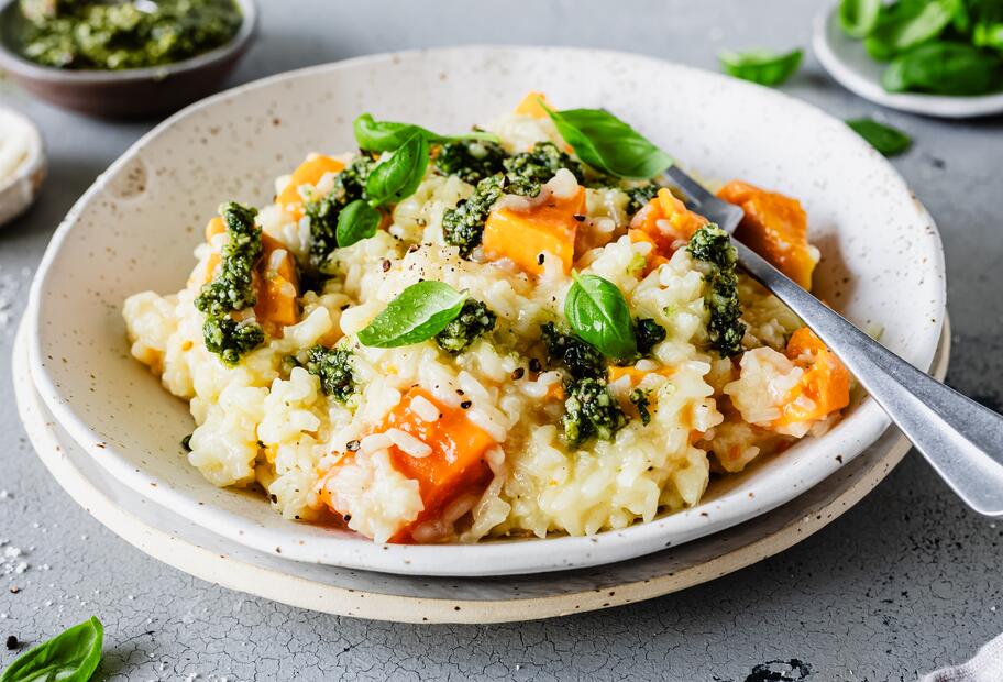 Einfaches Süßkartoffelrisotto