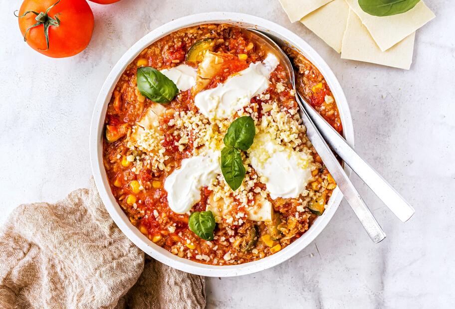 Schnelle One Pot Lasagne