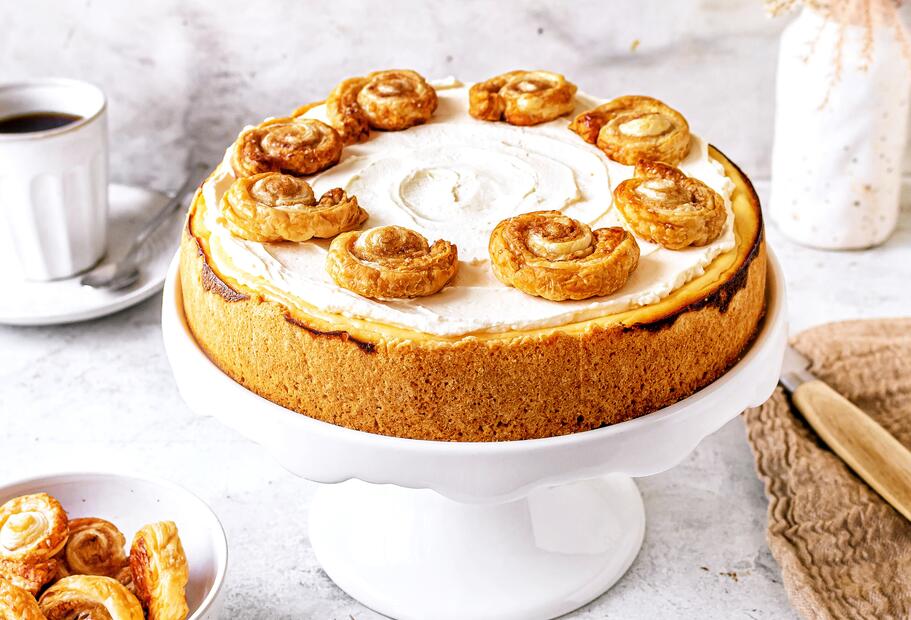 Zimtschnecken-Käsekuchen