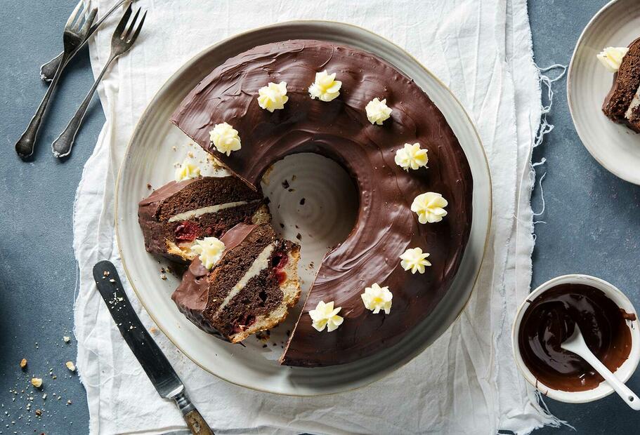 Donauwellen-Gugelhupf