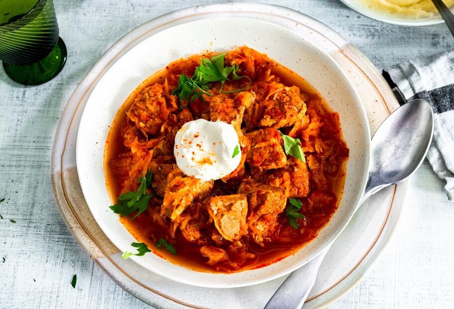 Einfaches Szegediner Gulasch für den Thermomix®