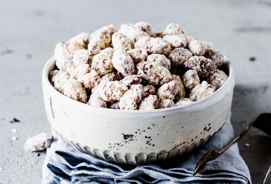 Gebrannte „Raffaello“-Mandeln