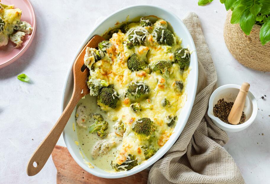 Hähnchen-Brokkoli-Auflauf