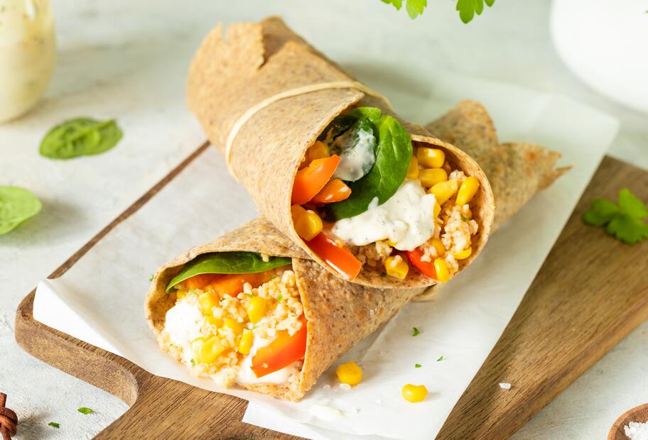 Bulgur-Salat-Wrap