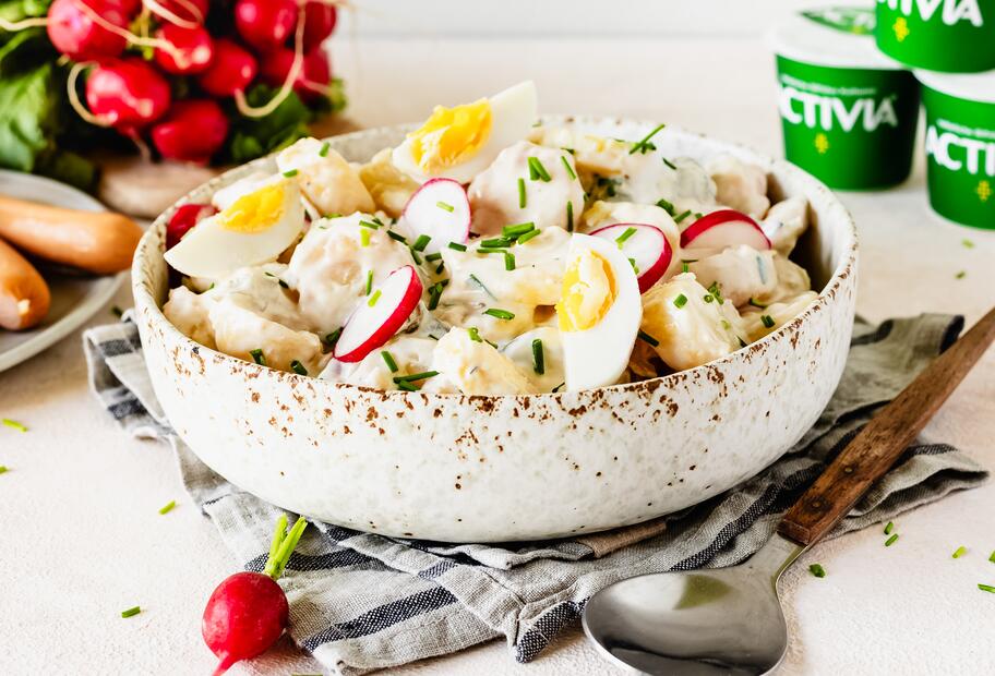 Leichter Kartoffelsalat mit Joghurt