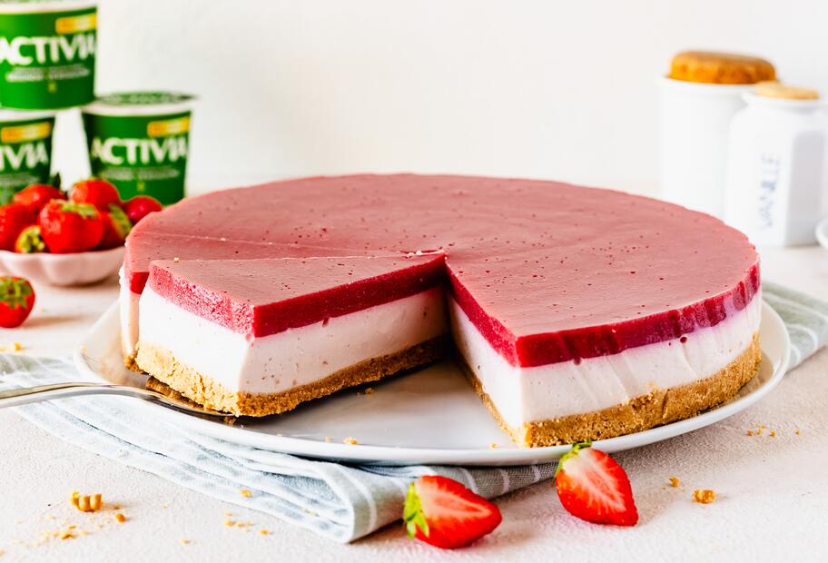 Schnelle Joghurt-Torte ohne Backen