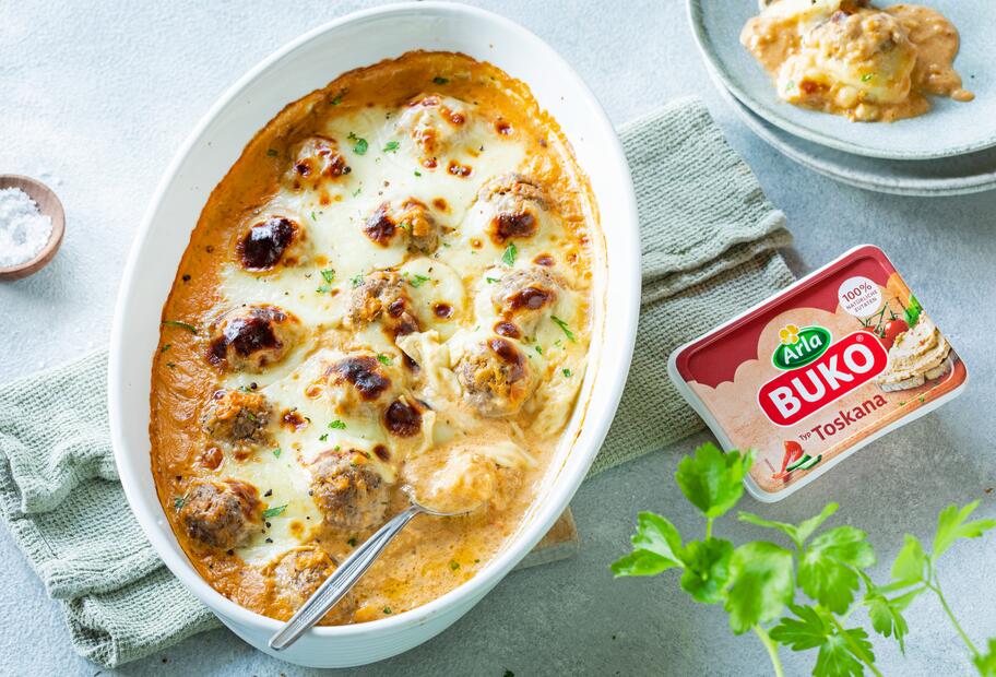 Hackbällchen mit Toskana-Frischkäse