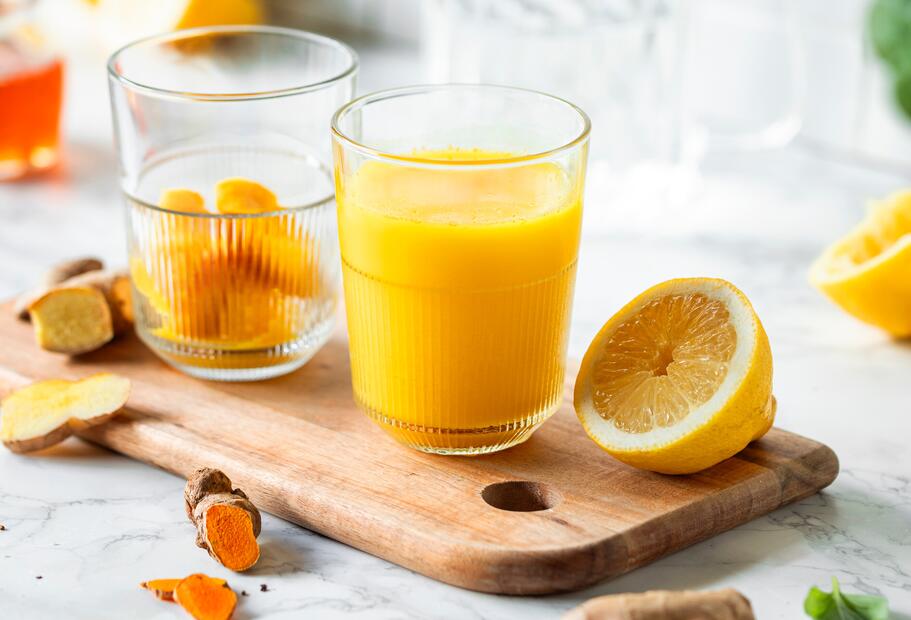 Ingwer-Shot-Eiswürfel auf Vorrat