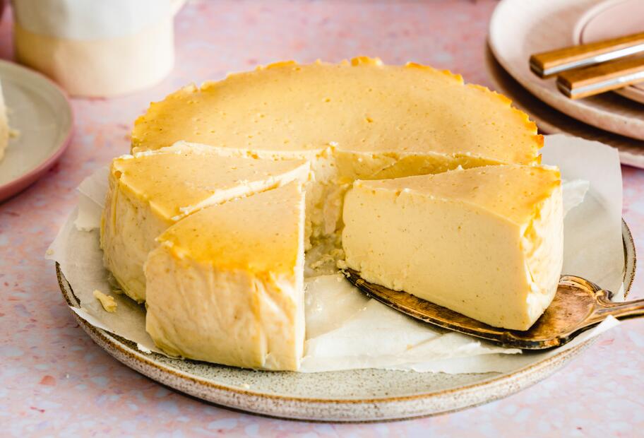 Zuckerfreier Vanille-Käsekuchen