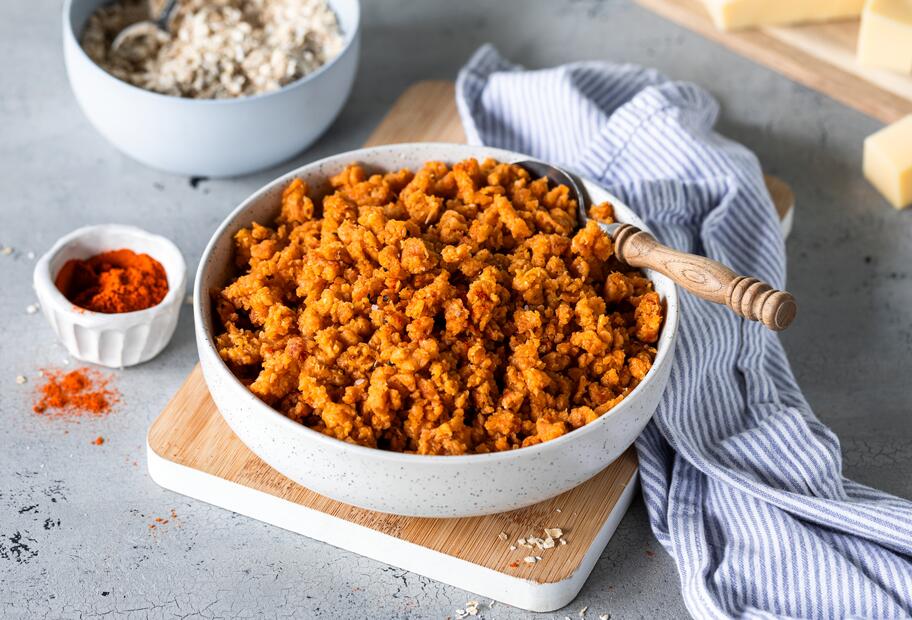 Vegetarisches Haferflocken-Hack