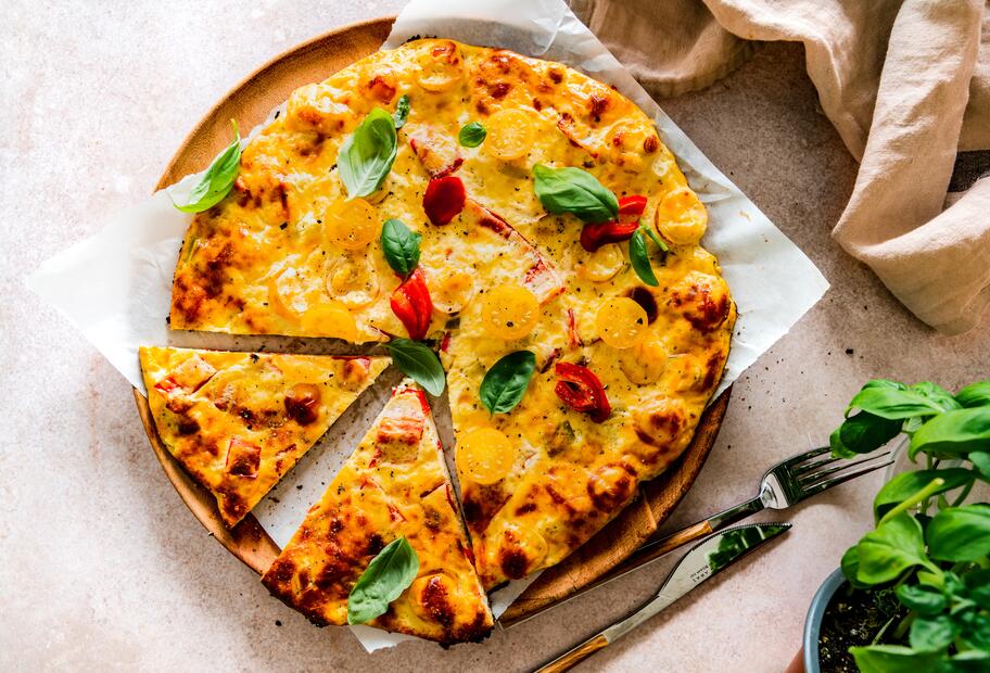 Low-Carb-Schüttelpizza