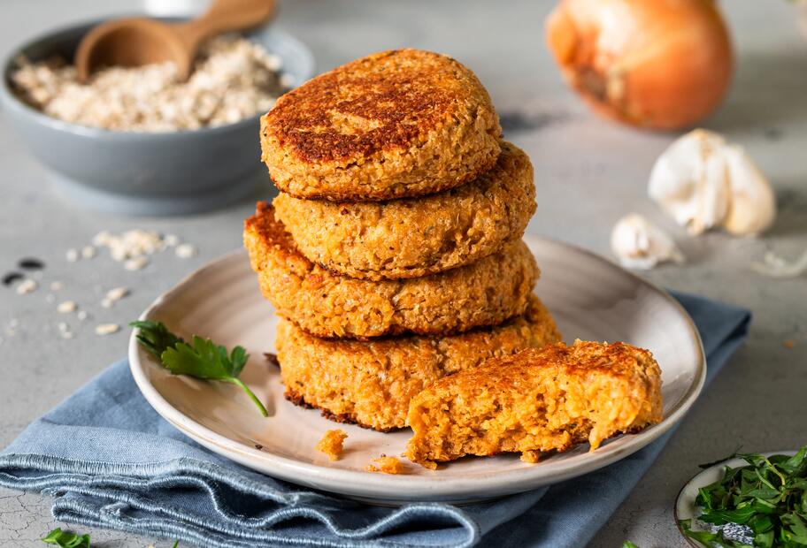 Veggie-Frikadellen mit Käse