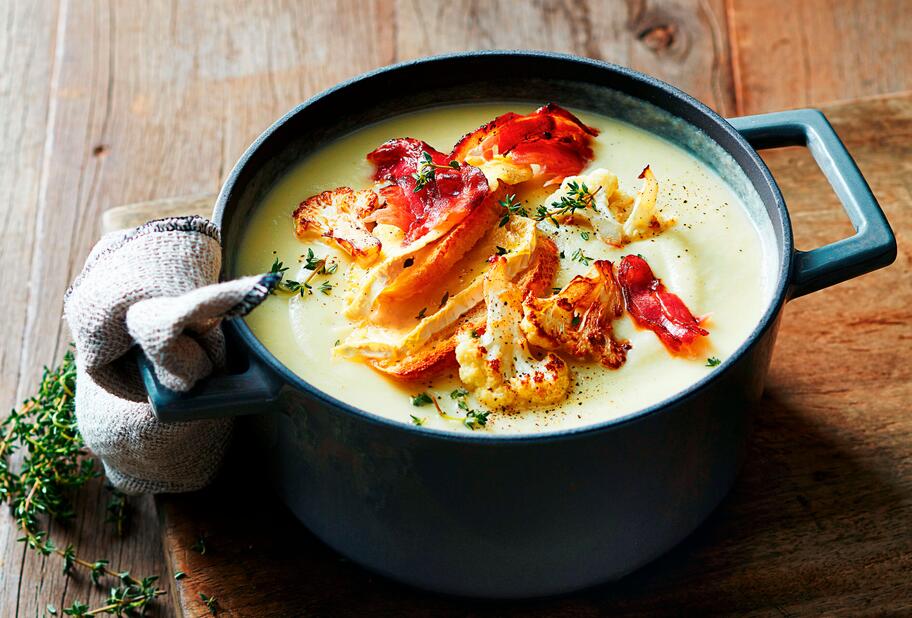 Schnelle Blumenkohl-Pastinaken-Suppe