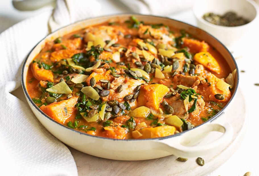 Süßkartoffel-Hähnchen-Curry