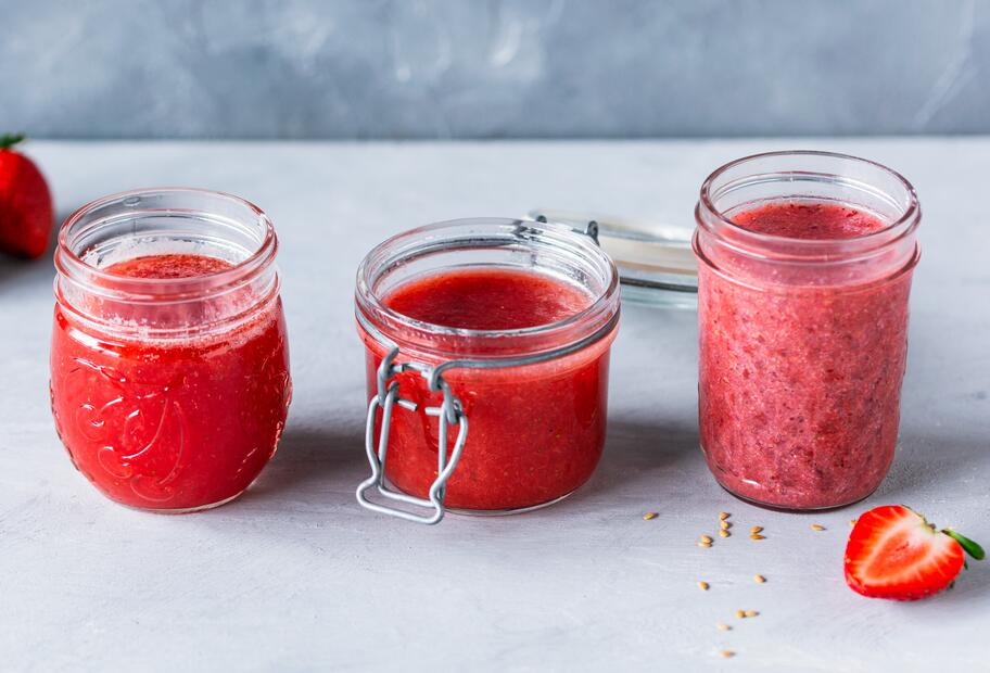 Zuckerfreie Erdbeerkonfitüre