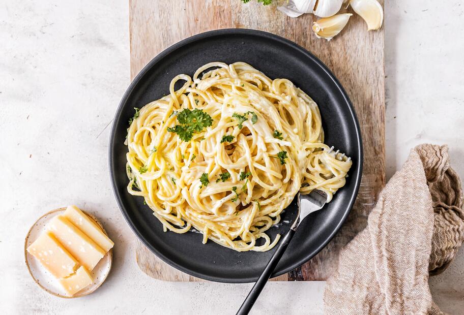 Knoblauch-Parmesan-Pasta für den Thermomix® Knoblauch-Parmesan-Pasta für den Thermomix®