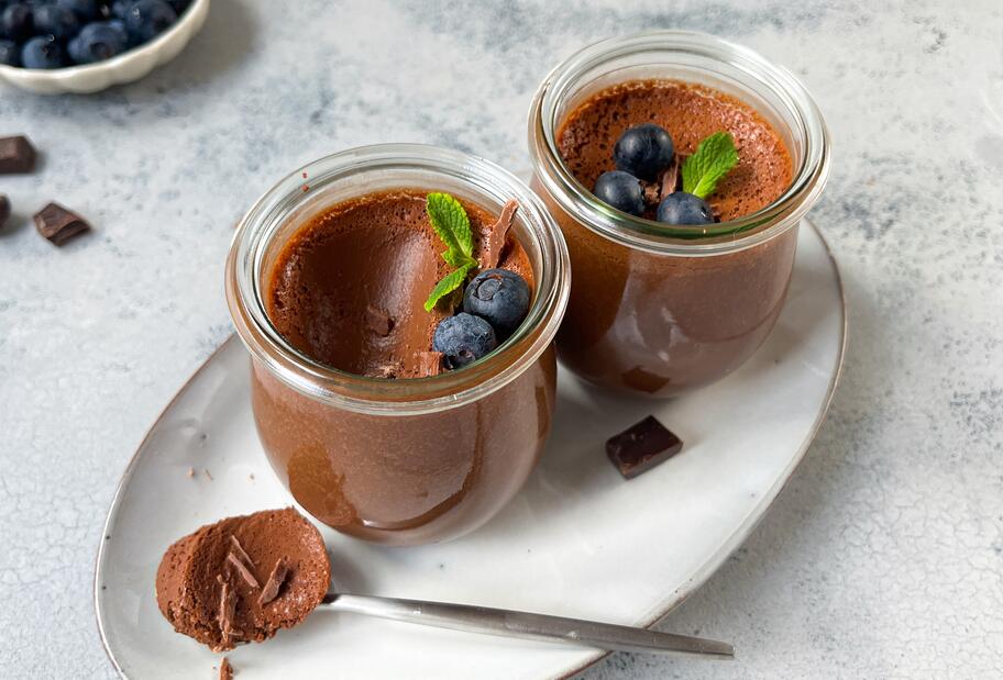Schokoladen-Mousse aus 2 Zutaten