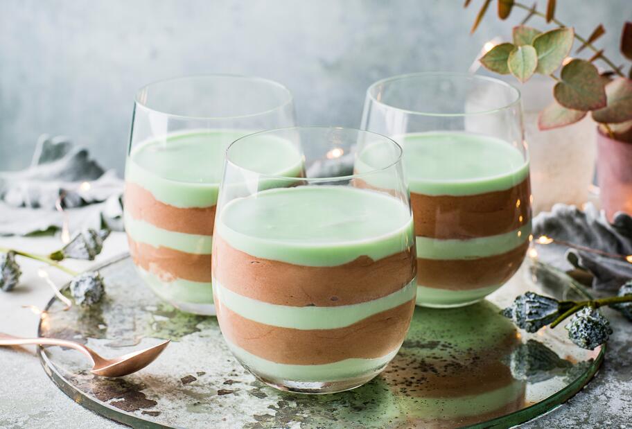 After-Eight-Dessert über Nacht