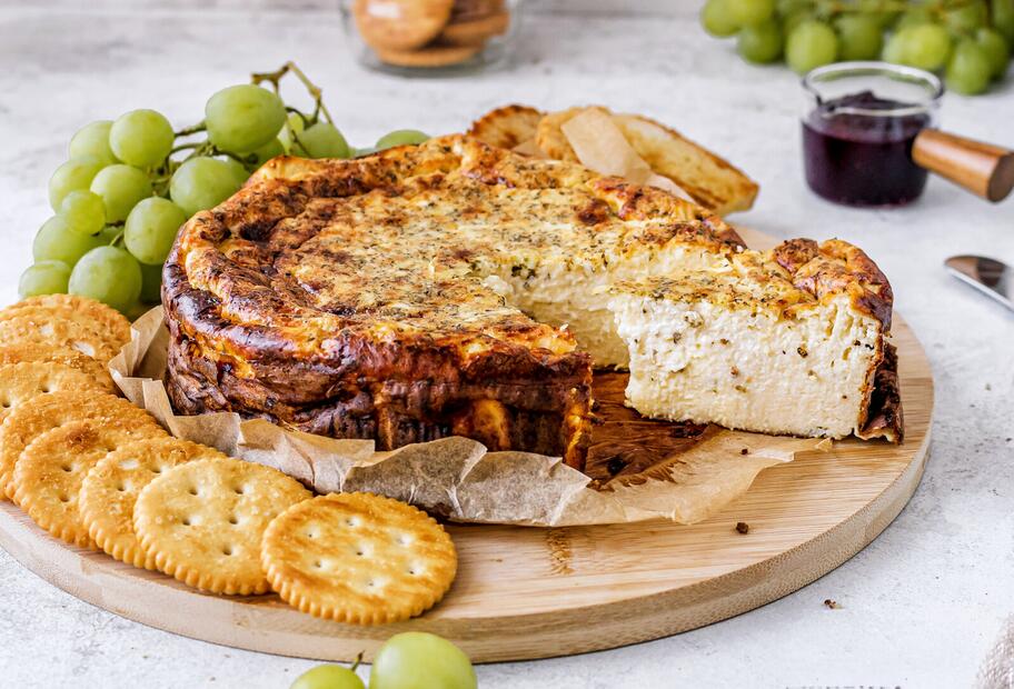 Cremiger Gorgonzola-Cheesecake