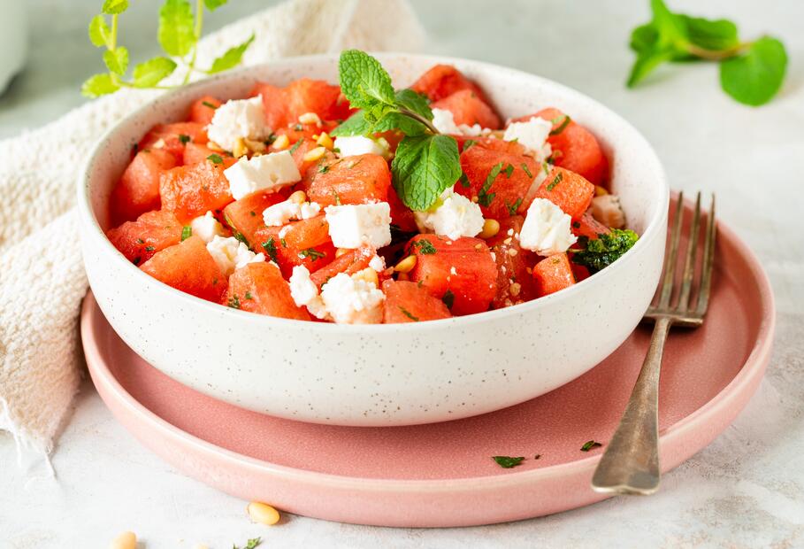 Wassermelonen-Feta-Salat