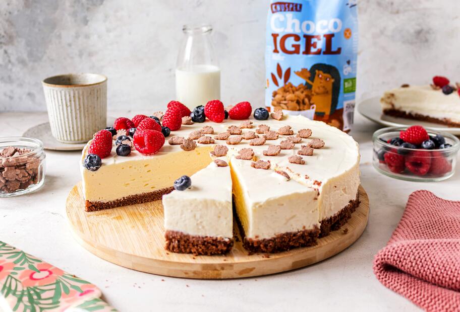 No Bake Cheesecake mit Knusper Choco Igel