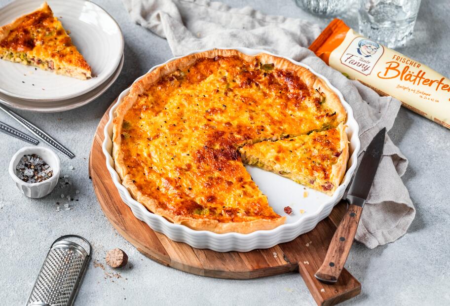 Quiche Lorraine mit Blätterteig für den Thermomix®