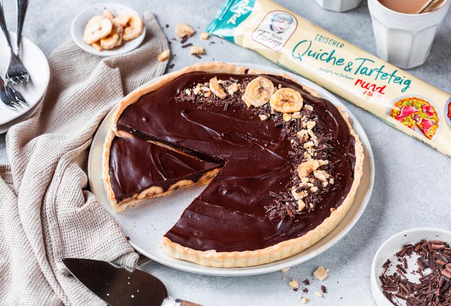 Schoko-Bananen-Tarte aus 5 Zutaten