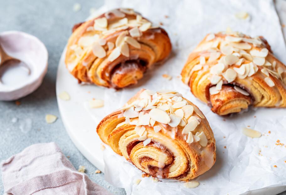 Franzbrötchen mit Zuckerguss für den Thermomix®