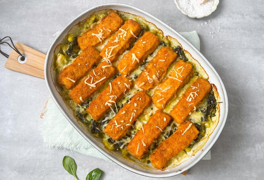 Fischstäbchen-Auflauf