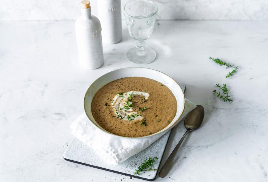 Steinpilzsuppe mit Sahne