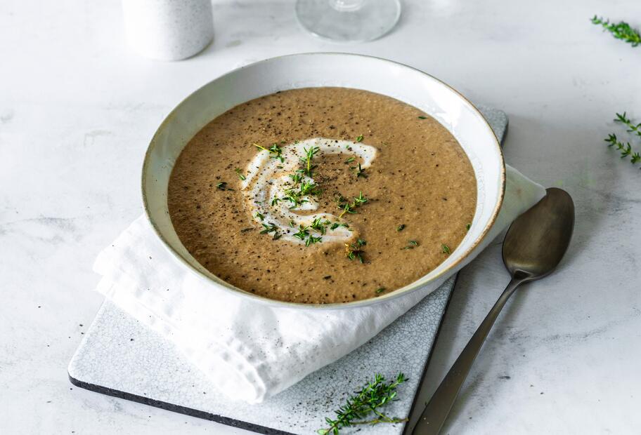 Steinpilzsuppe mit Sahne