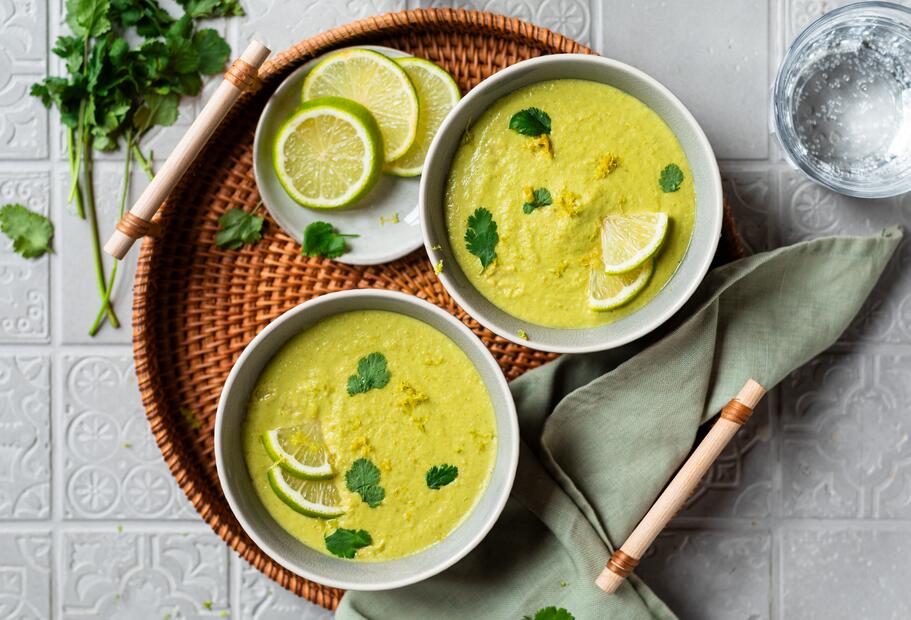 15-Minuten-Erbsensuppe „Asia“