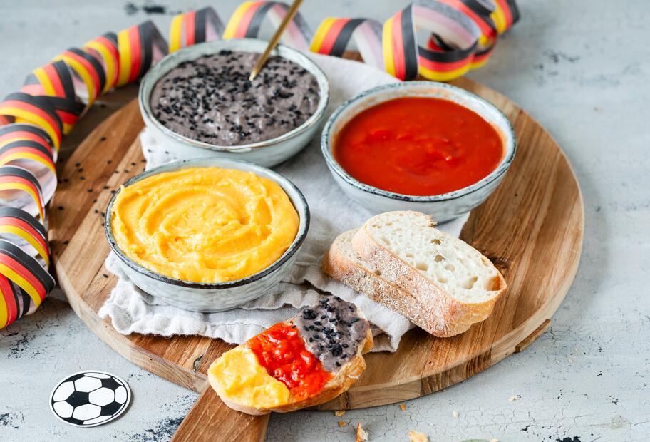 3 pikante Deutschland-Dips