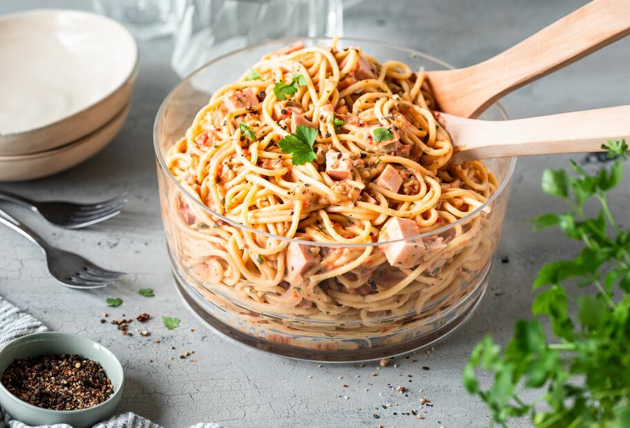 All-in-Spaghettisalat ohne Reste